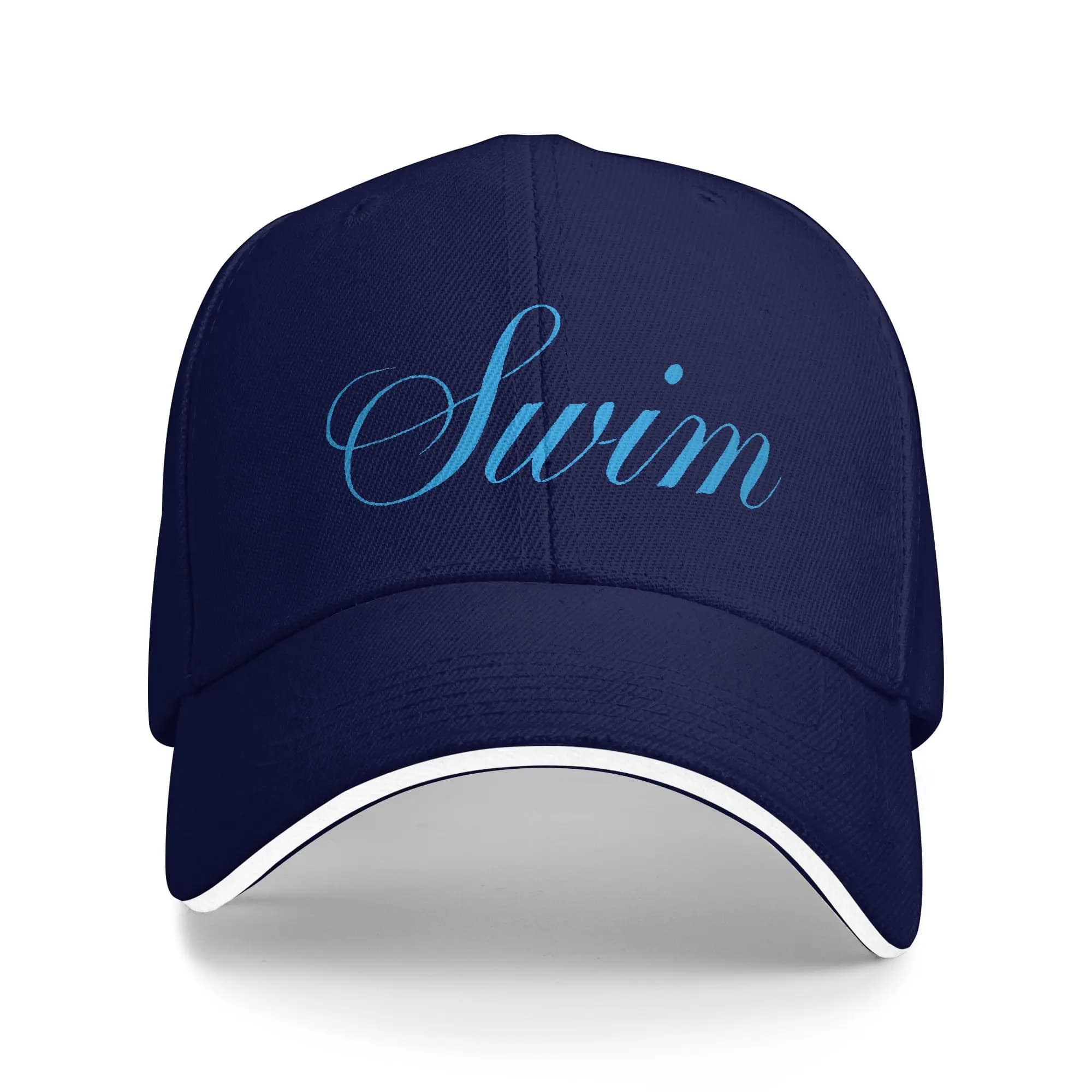 New Snapback Adjustable Golf Hat for Men and Women, Formal Style, Solar Protection, with Design I just wanna dive Swim ship kpop