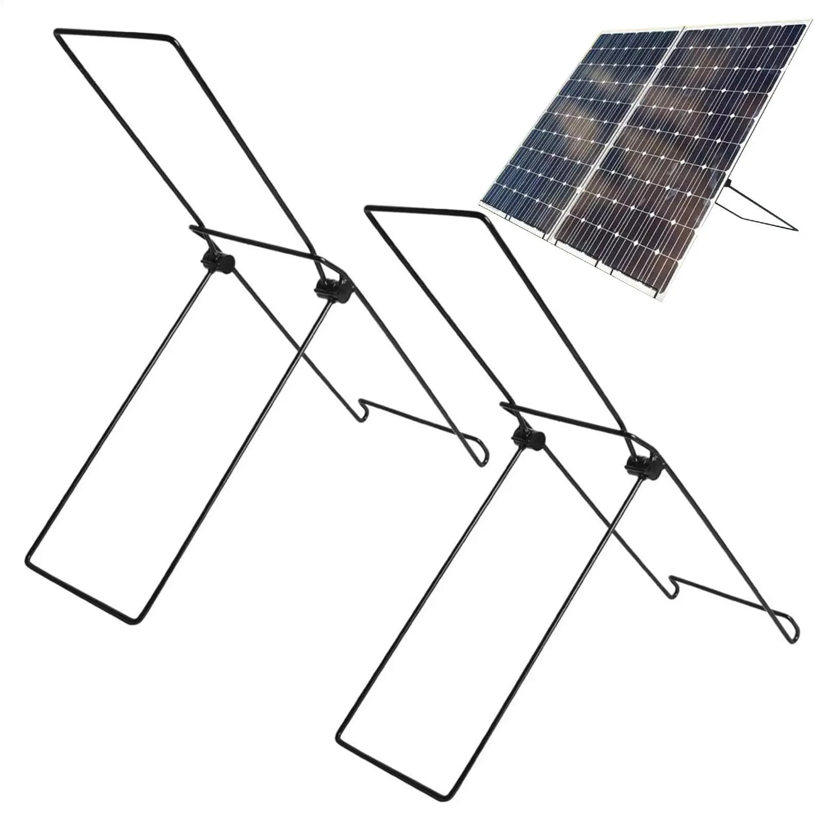 Staffe di montaggio inclinabili per pannello solare da 2 pezzi Staffa per pannello solare pieghevole Leggero e robusto per esterni per camminare