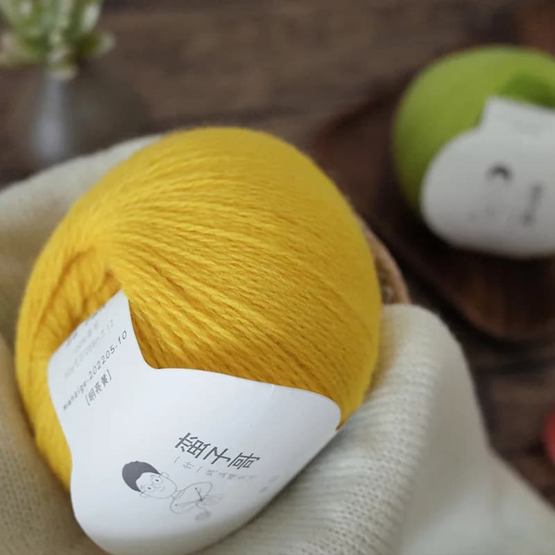 Pure Wool Yarn for Hand Knitting Scarf Sweater Fine Yarn Ball Crochet Needle Knitting DIY Autumn Theme Craft from China