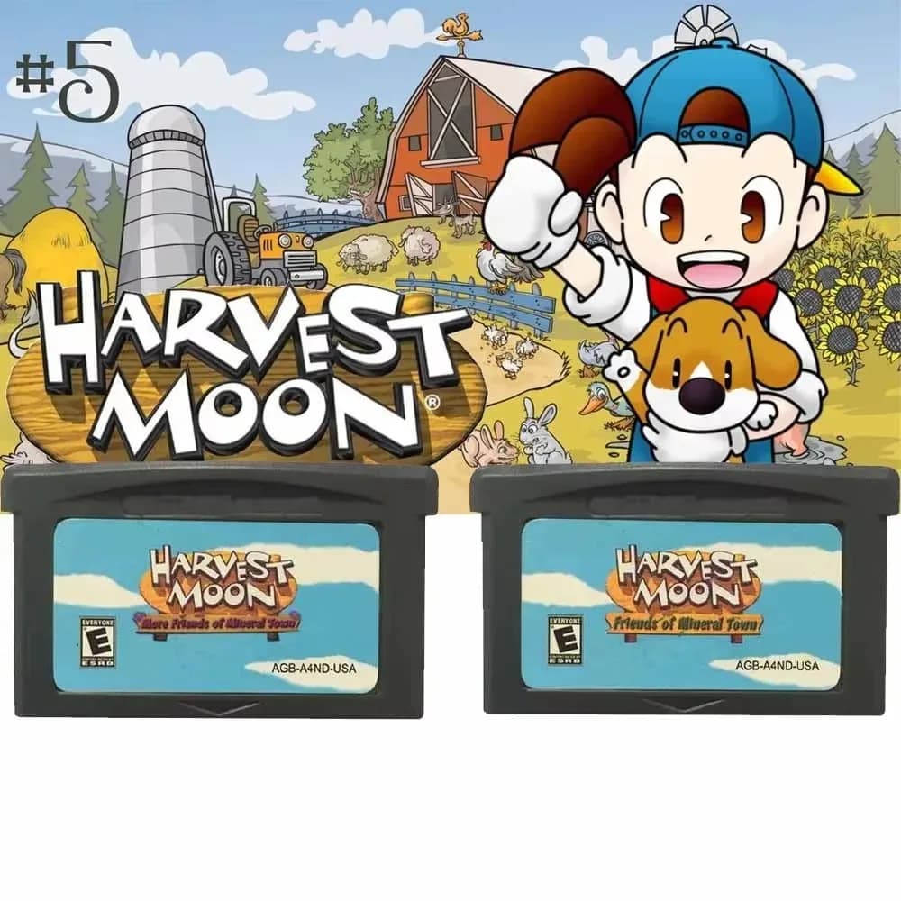 Cartuccia di Gioco GBA Serie Harvest Moon, Console di Gioco a 32 Bit, Scheda Friends of Mineral Town per GBA/SP/DS, Harvest Moon Metroid
