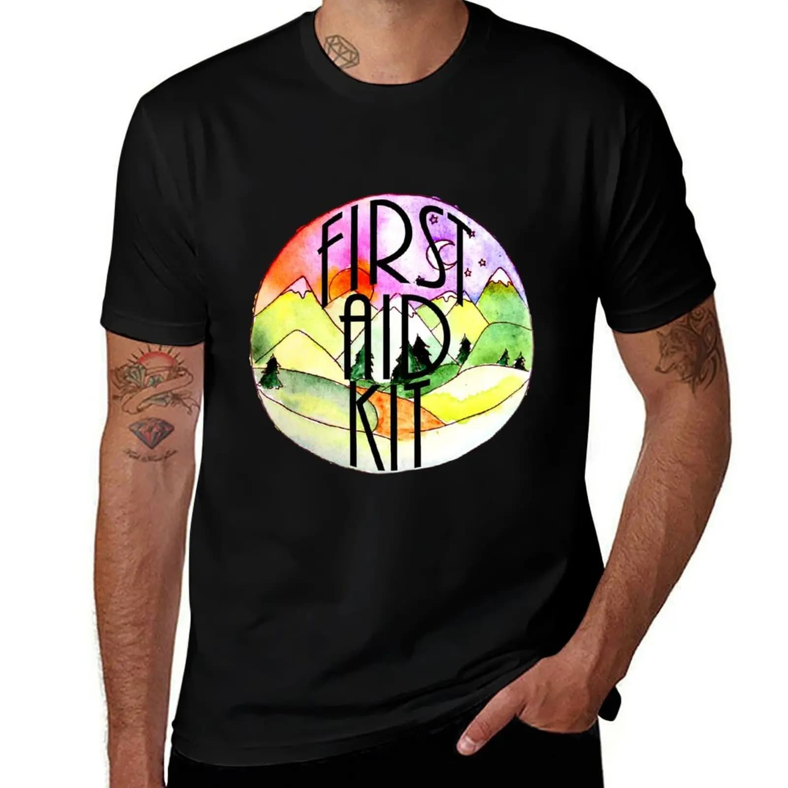 First Aid Kit T-Shirt Big and Tall Casual T-Shirt