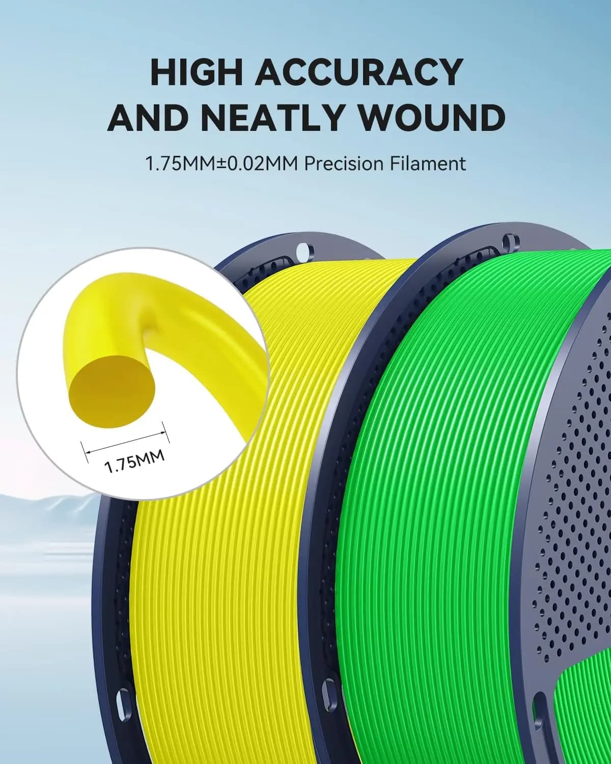 SUNLU PLA / High Speed PLA / PLA + 2.0 10KG For Bundle 1.75mm 1KG,Ultra-Tough 2-3X Stronger,High Speed 3D Printing Filament