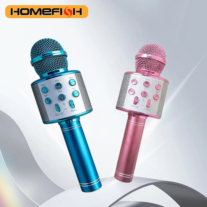 Microfono Bluetooth Wireless K12 - Microfono karaoke per bambini e adulti - Regalo portatile per feste e viaggi