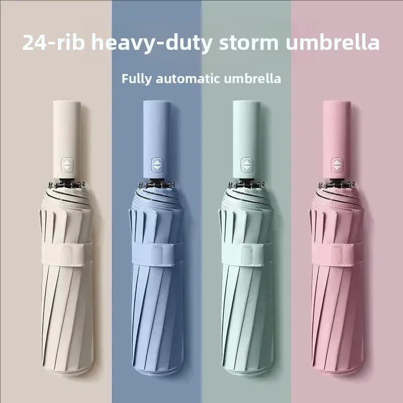 Ombrello rinforzato a 24 stecche Xiaomi, ombrello da uomo resistente al vento, robusto e durevole, ombrello anti-UV con protezione solare per donna