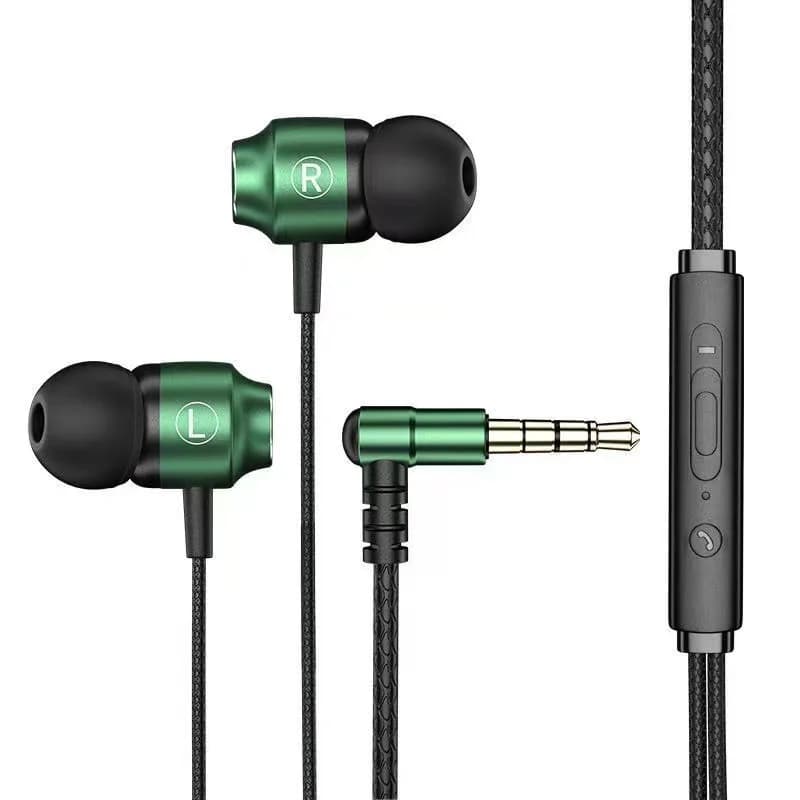 Auricolari da Gaming Portatili con Cavo 3.5mm Type-C, Cuffie HiFi con Suono Surround, Auricolari In-Ear per Musica con Microfono Integrato