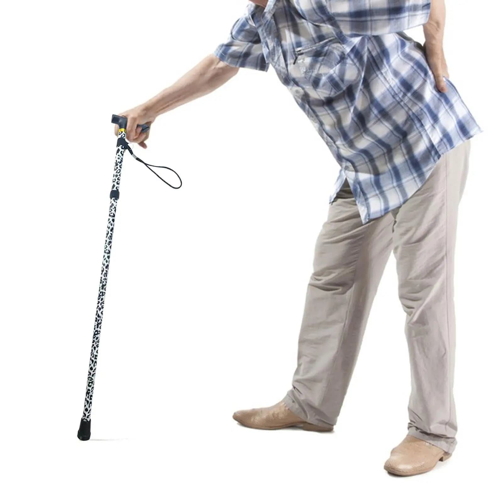 Trekking poles Metal folding shockproof lightweight trekking pole for