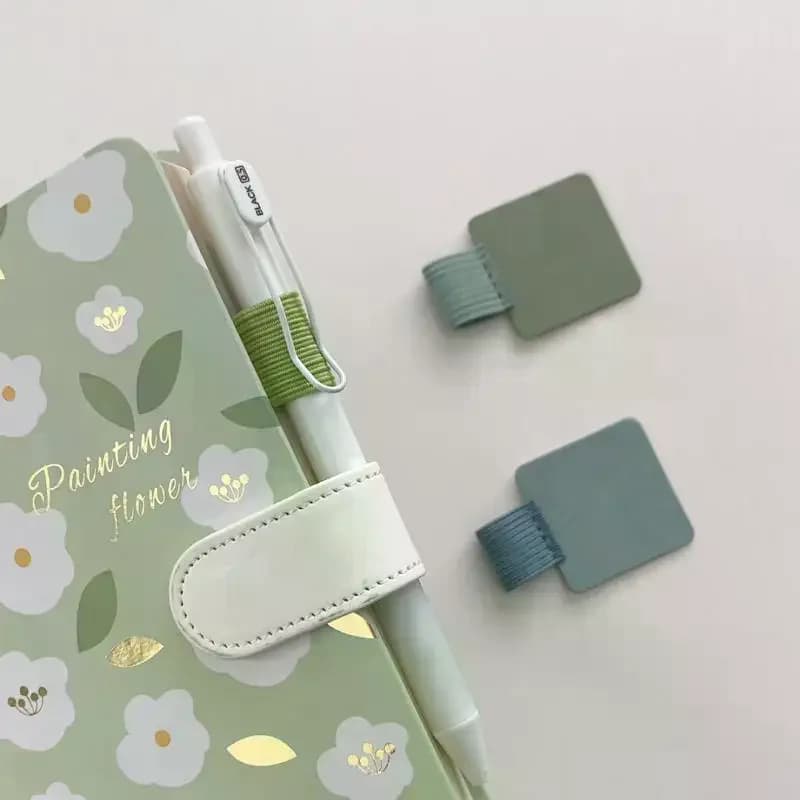 Forniture portapenne 5/10 pezzi Clip autoadesiva Anello elastico per quaderni Riviste Planner Accessori Ufficio Scuola