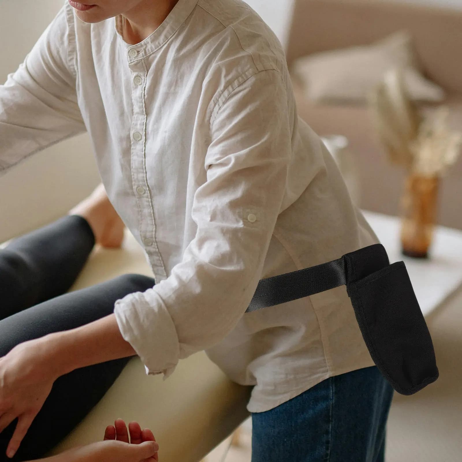 Borsa Portatile per Oli da Massaggio, Custodia per Bottiglie di Olio Essenziale in Neoprene, Porta Lozione Mani Libere per Massaggiatori e Spa