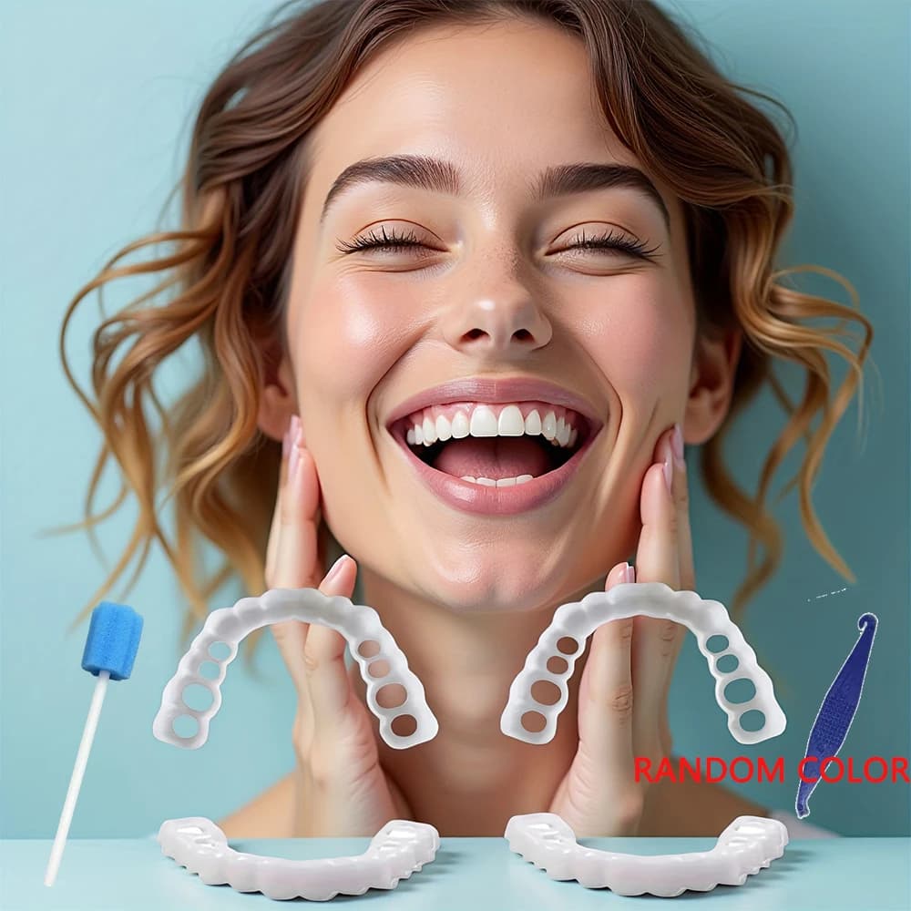 Nuove faccette dentali New Charming Smile, copertura temporanea sbiancante, correggono i denti gialli e irregolari e ripristinano la fiducia H2931
