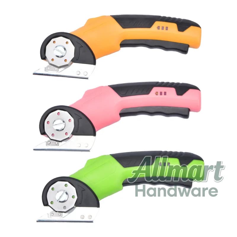 Household Rechargeable Lithium Round Blade Electric Scissors, Carpet Curtain Fabric Leather Cutter, Portable Cutting Tool Kit