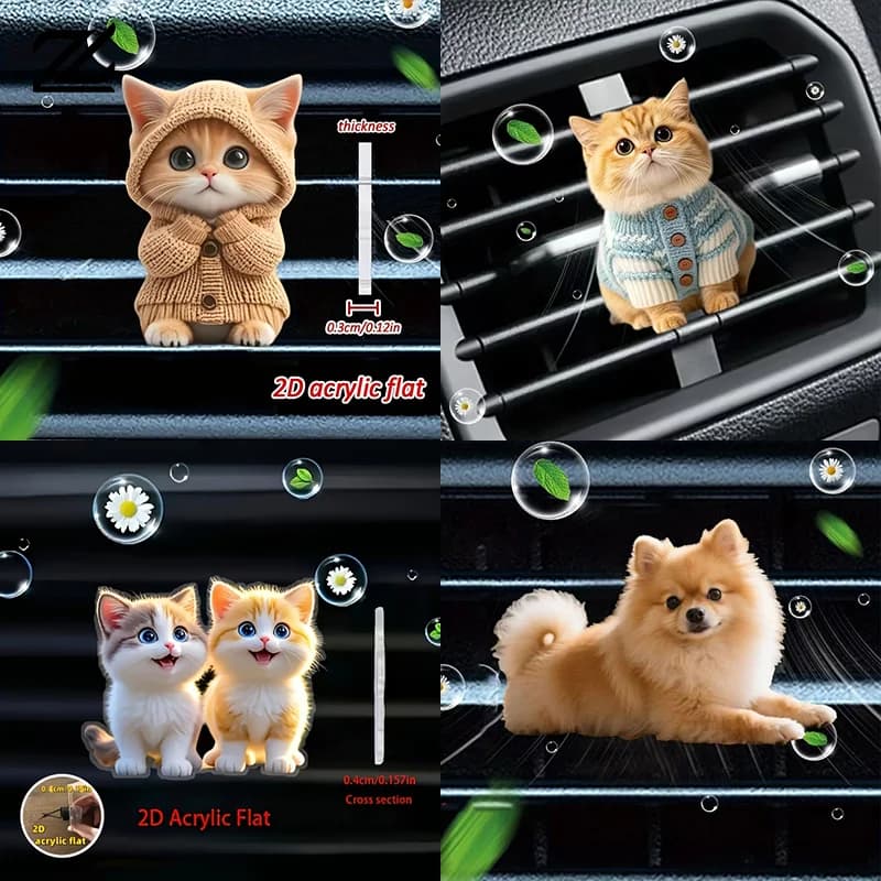 Diffusore di Profumo per Auto, Clip per Bocchette di Ventilazione, Deodorante per Interni Auto