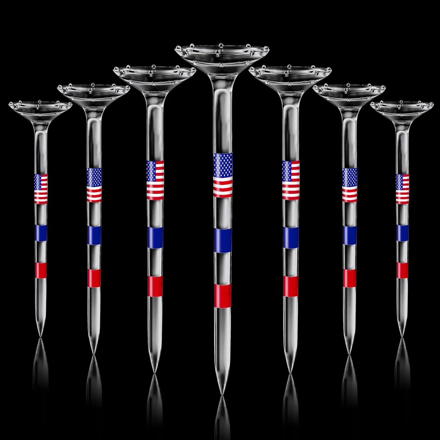 Magliette da Golf magliette da Golf 3 1/4 ''magliette da Golf lunghe in acrilico trasparente infrangibile sfuse con tazza grande e 8 punte accessori da Golf per uomo