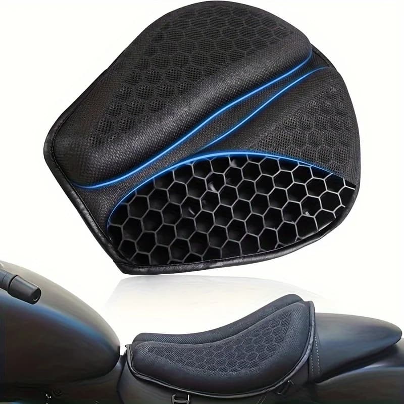 Cuscino Universale in Gel per Moto con Design a Nido d'Ape 3D Ammortizzante e Traspirante - Rivestimento Ergonomico a Forma di Petalo