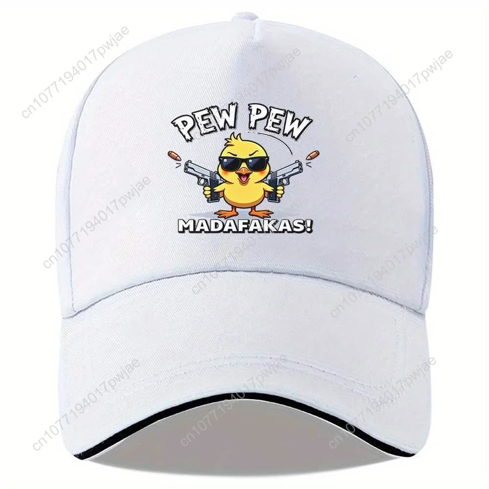 Baseball cap snapback with "Puova Pew Madafakas!" Graphic, elegant and adjustable tense sandwich, casual unisex hat for men and women, 1