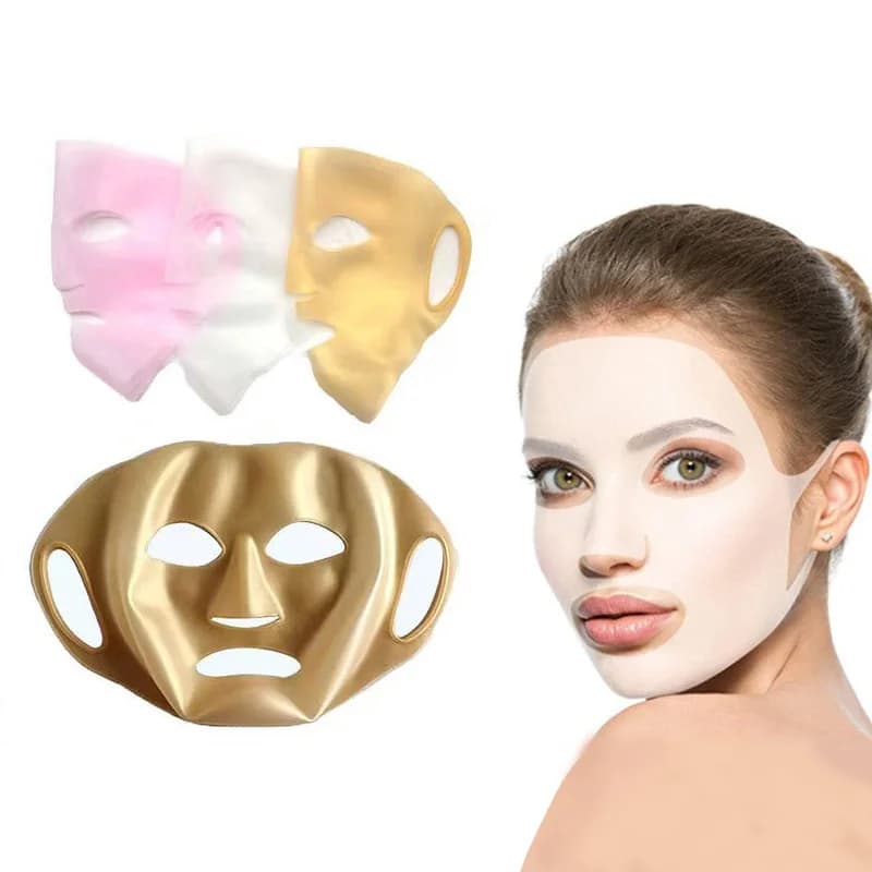 Maschera in Silicone per Nutrire la Pelle - Custodia Protettiva Riutilizzabile 3D Anti-Evaporazione per Maschere Viso - Vendita all'Ingrosso