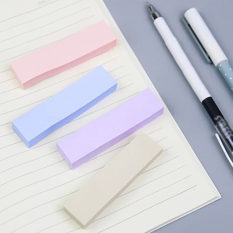 400 fogli Macaron Color Sticky Notes Paster Adesivo Indice Bandiere Punti chiave Etichetta Segnalibro Forniture per ufficio scolastico Cancelleria