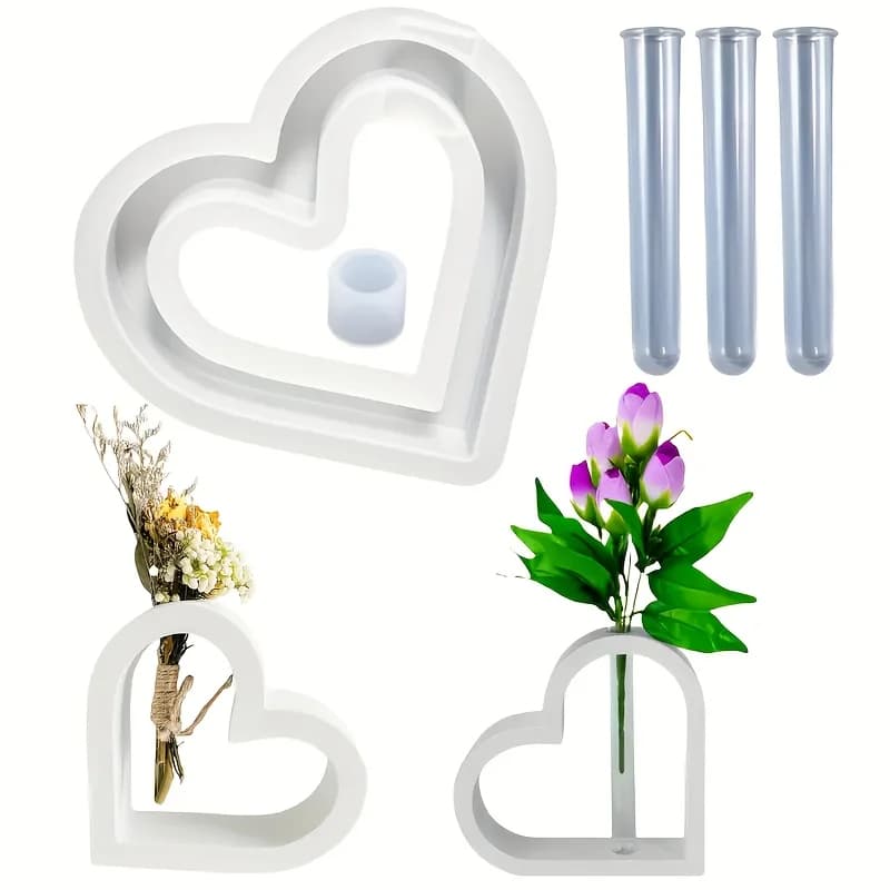 Stampi in Silicone per Resina 5pz/Set, Stampi per Idroponica e Gesso, Stampi per Decorazioni Domestiche