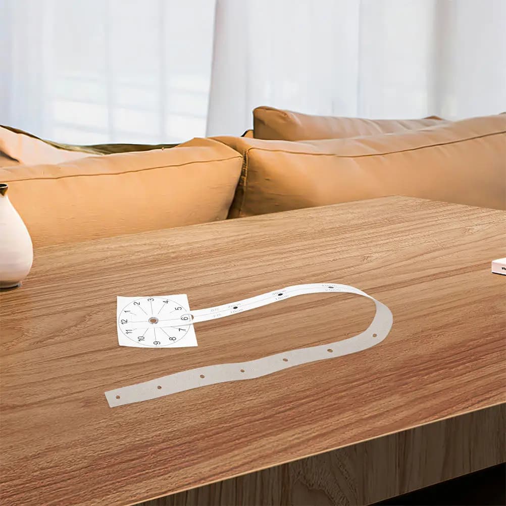Set di 8 Accessori per Orologio da Parete, Grande Righello di Installazione Pieghevole e Preciso per Posizionamento Fai-da-Te, per Soggiorno, Ufficio, Camera da Letto