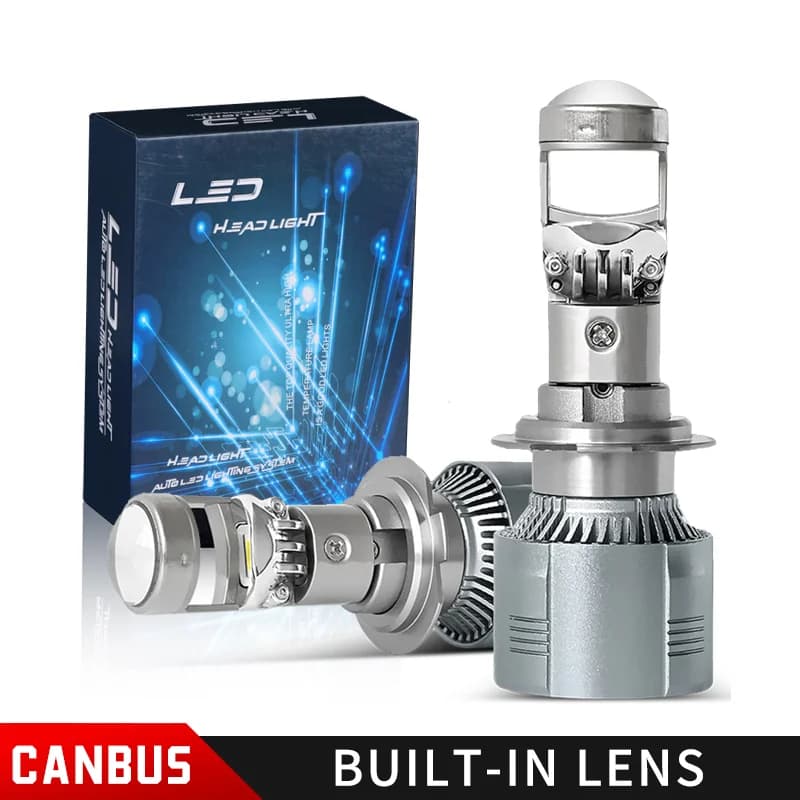 2PCS H7 Guida a sinistra Faro a LED Mini lente Proiettore H8/H9/H11 9005/HB3 9006/HB4 9012/HIR2 100W Faro 30000LM 12V 24V