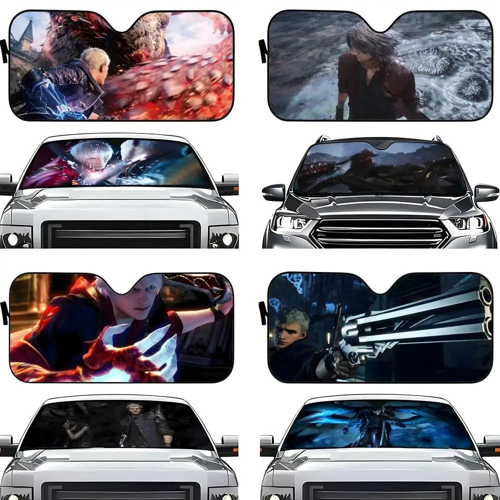 Parasole per Parabrezza Auto D-Devil May Cry-S, Pieghevole, Protezione Solare per Veicoli