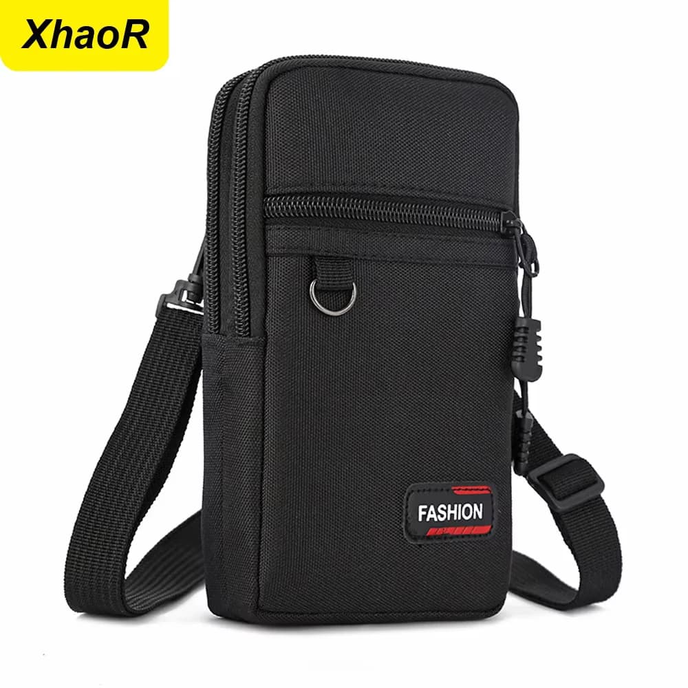 Custodia per cellulare Marsupio Multifunzione Outdoor Casual Marsupio da uomo Borsa piccola Borsa a tracolla singola Portamonete