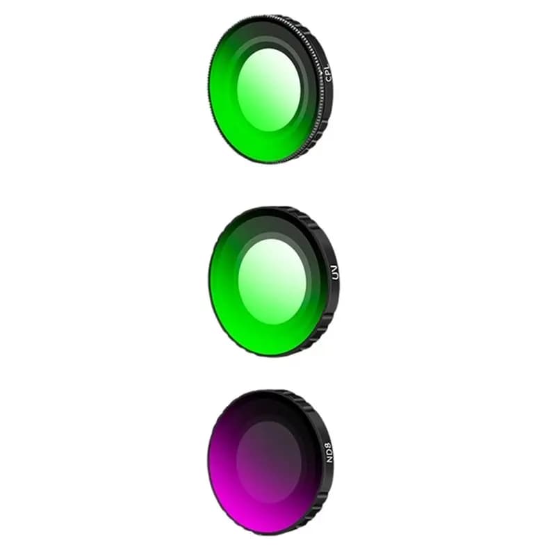Set of 3 filters for DJI Osmo Nano, including CPL, UV and ND8 - Accessories for action room