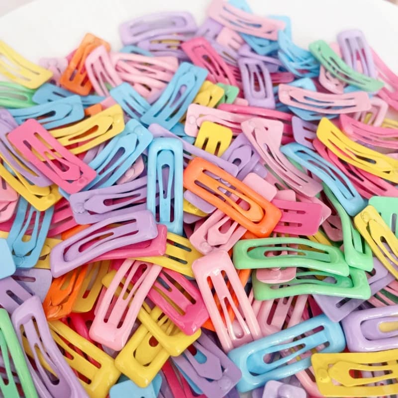 10/30/50pcs 3cm Rectangle Hairclip Candy BB Clip For FAI FROM YOU Handmade Girls' Hand Hair Clips Hair Clips creation jewelry hair accessories