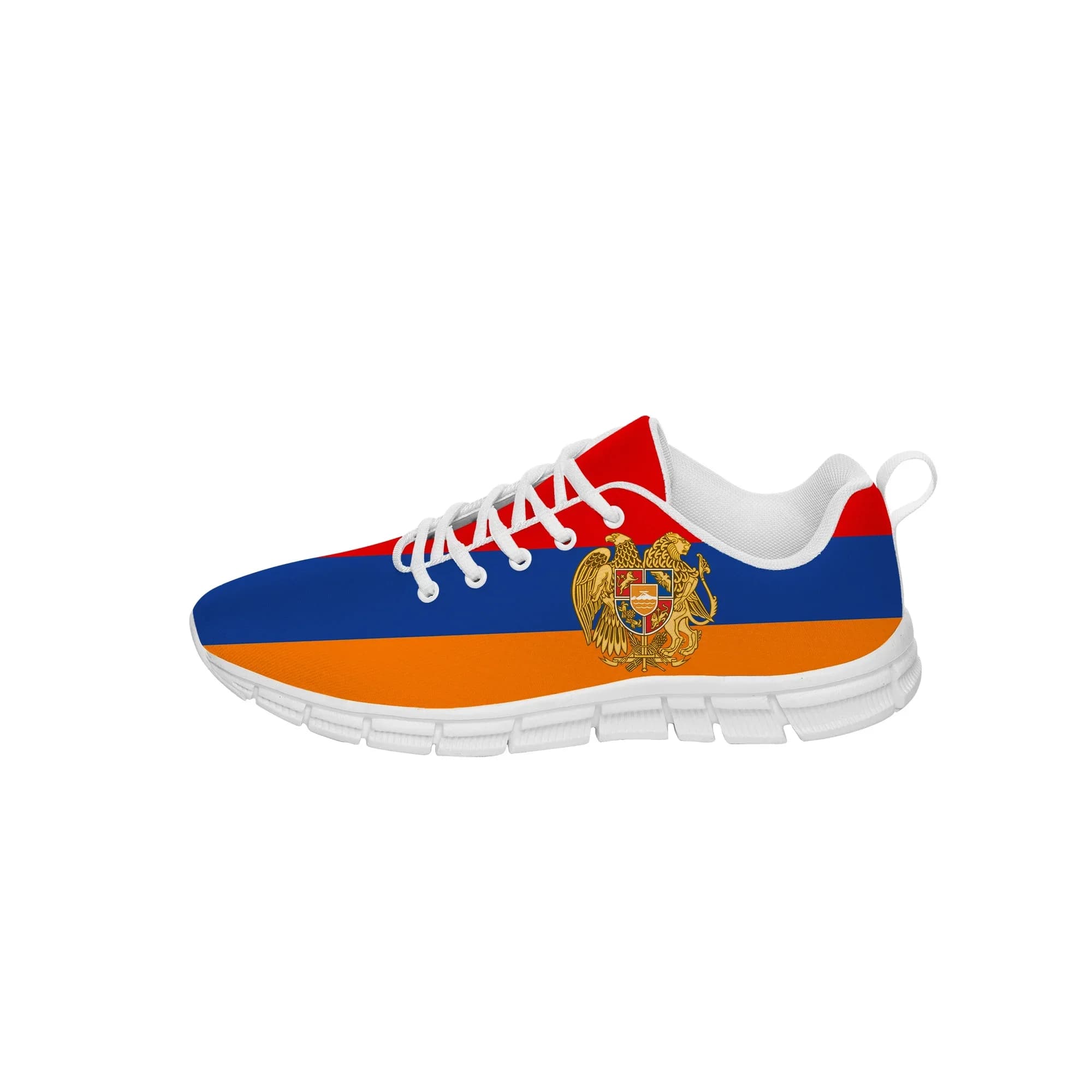 Armenia Flag Sneakers Mens Womens Teenager Casual Shoes Running 3D Printed Shoes Breathable Lightweight Cloth shoe White