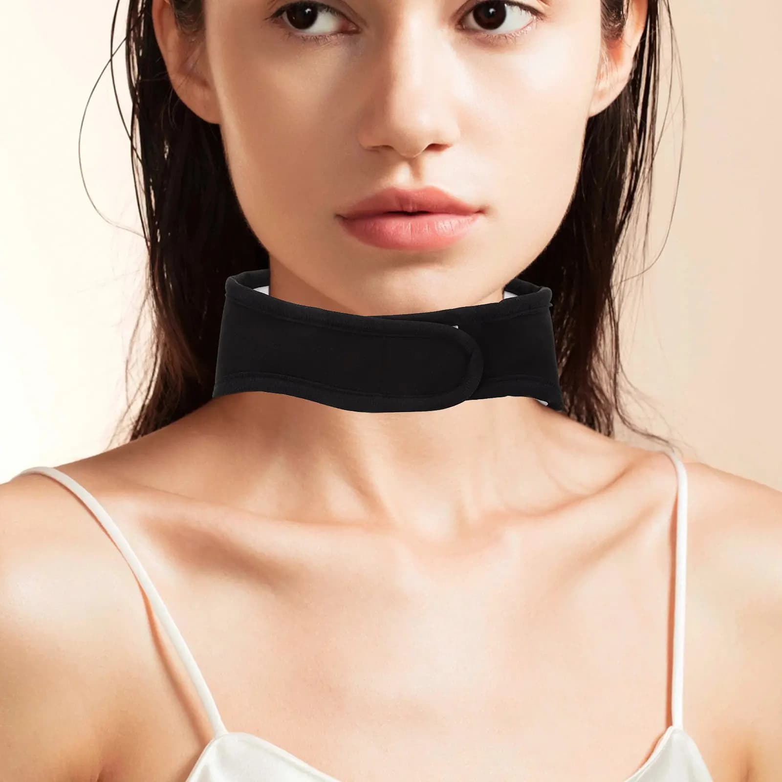 Reusable Essential Oil Pack Neck Soft Comfortable Castor Wrap Hook Fastener Sleep Relaxation Therapy