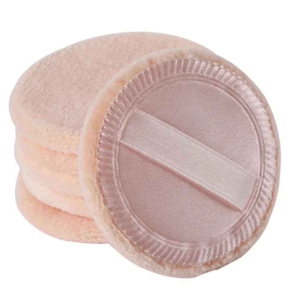 6 pezzi di spugnette rotonde per fondotinta in polvere, spugnette cosmetiche morbide e portatili per l'applicazione del trucco, strumento di bellezza essenziale per il trucco