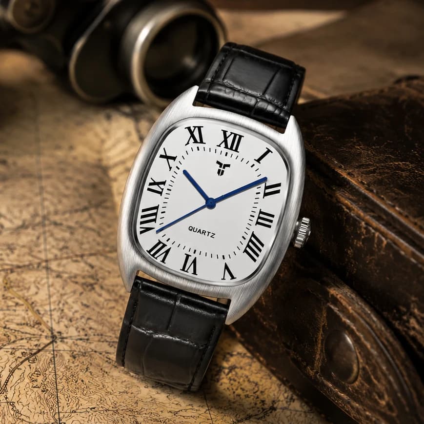 New luxury Men's Quartz Watches TYBERLEY 36MM Classic Leather Watchband Business Wrist Watch for Man Waterproof Sport Watch 2026