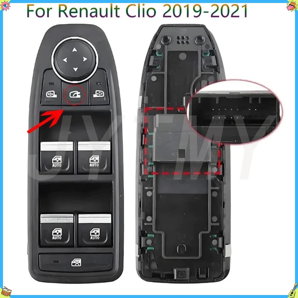 Per Renault Clio 5 Captur II 2019 2020 2021 Anteriore Sinistro Finestra di Energia Elettrica Interruttore Sollevatore Pulsante di Controllo Parti Accessori Auto