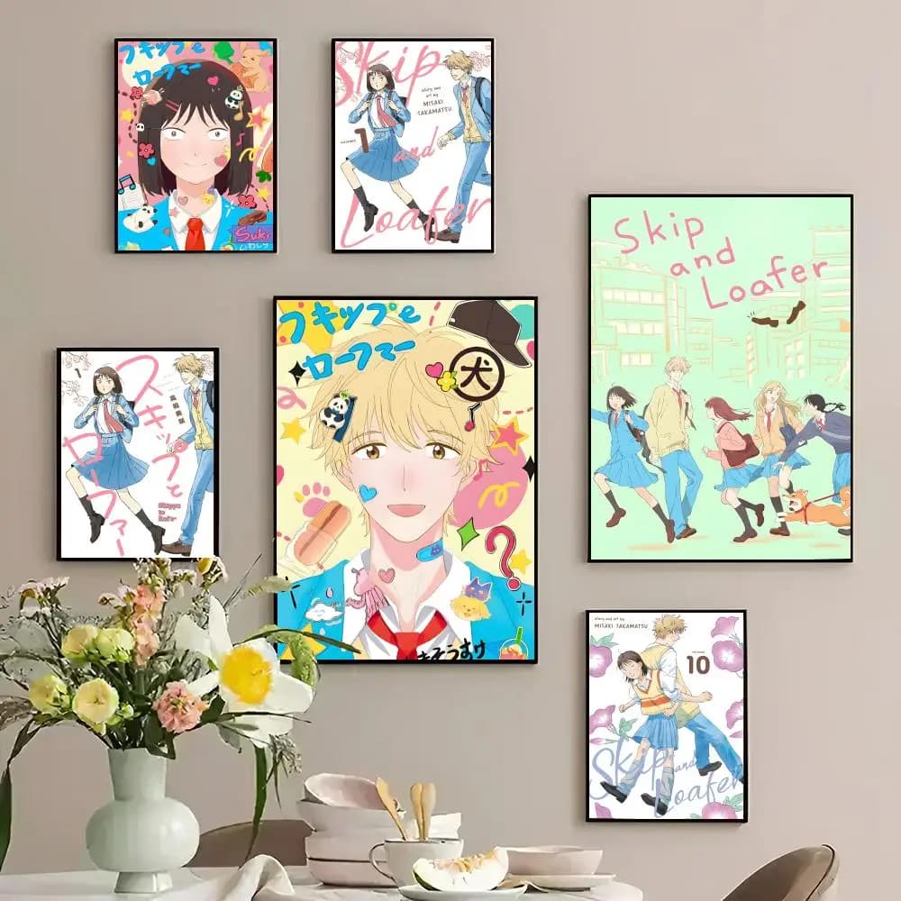 Poster personalizzato S-Skip and LoaferS, poster in PP addensato, adesivo da parete per decorazioni domestiche