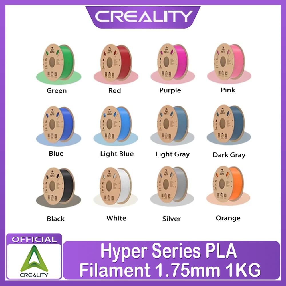 Creality PLA Filament pro Hyper Series PLA Filament 1.75mm 1KG Compatible with K1 K1 Max Ender-5 S1