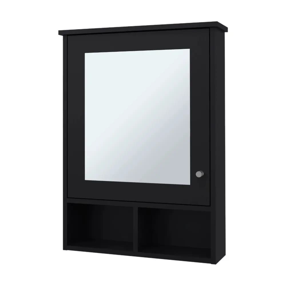 Bathroom cabinet with door and mirror