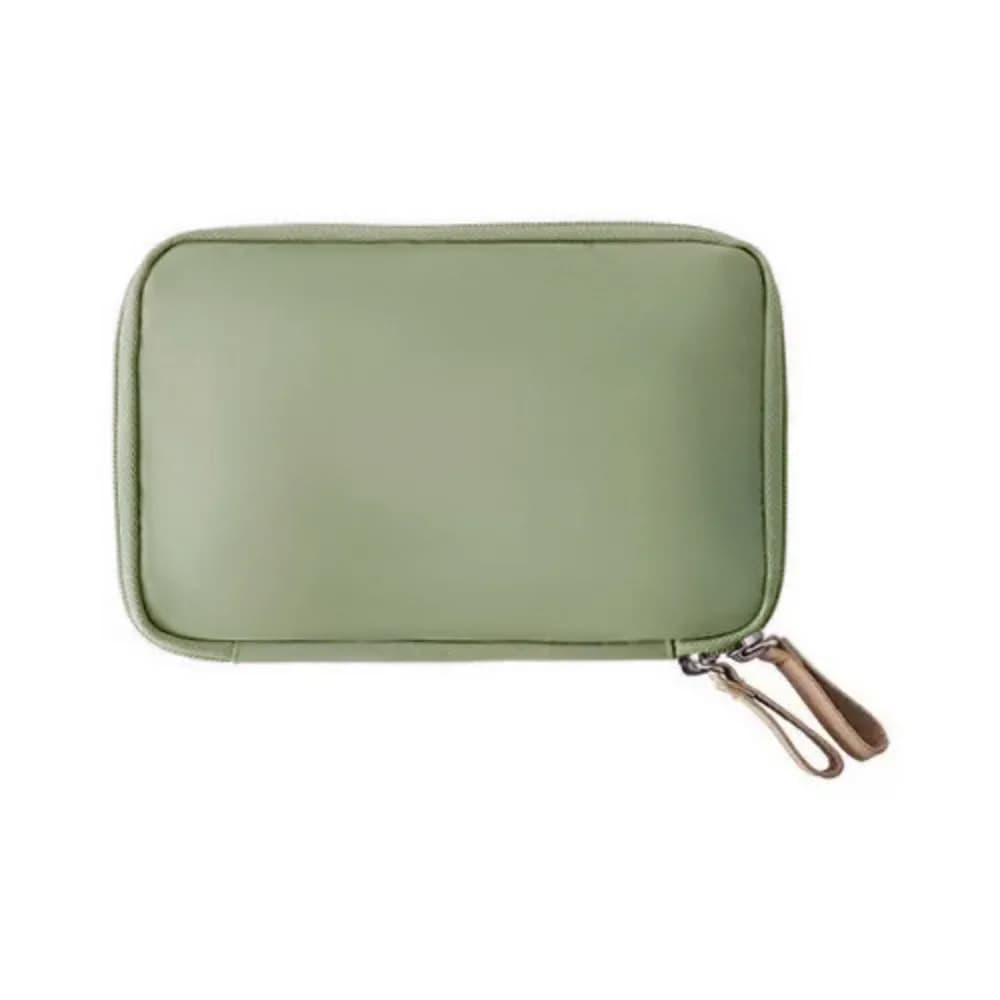 Portafoglio da viaggio portatile in tinta unita Porta biglietti Porta passaporto in nylon coreano Confezione da viaggio multifunzione resistente all'acqua
