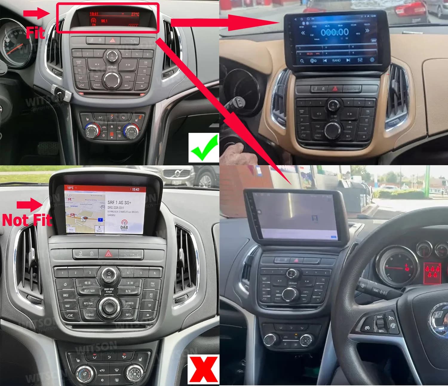 9" Car Multimedia Radio For For Opel Zafira tourer Vauxhall Zafira 2011-2016 CarPlay Android Auto Bluetooth Stereo DSP GPS WIFI