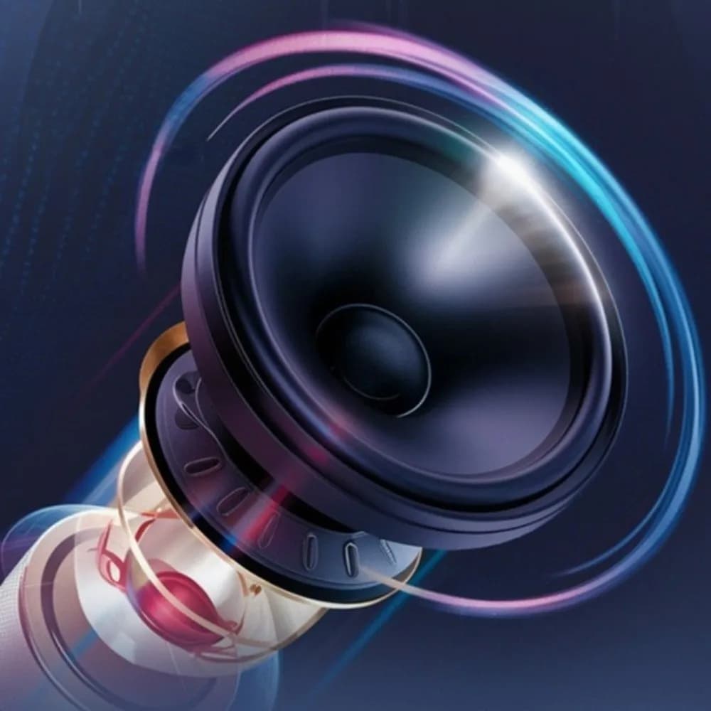 Macchina per Karaoke con Mini Altoparlante Bluetooth, Audio Stereo Surround, Proiettore con Luce Notturna, Doppio Microfono Wireless per Cantare K Song