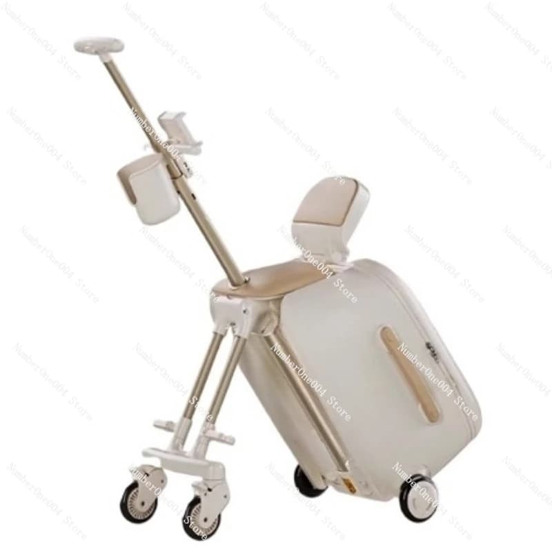 Per bambini Valigia da viaggio stile passeggino per bambini, design pull-length e sit-on