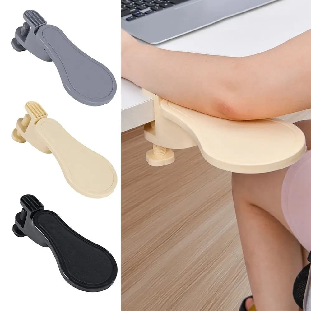 Bracciolo girevole per computer, prolunga per bracciolo per tastiera ergonomica attaccabile, supporto per poggiapolsi da tavolo regolabile