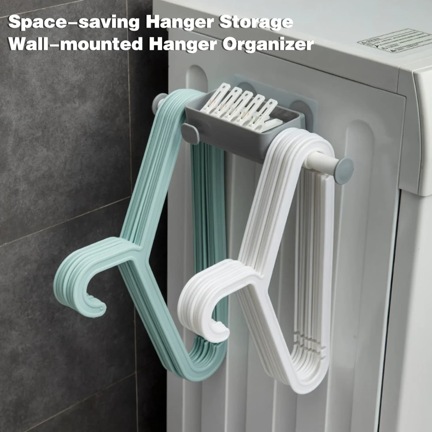 Hidden shelf for the house with clothes rack - Wall coat rack without perforation - Sleeping rack with balcony - Hanger for clothes rack