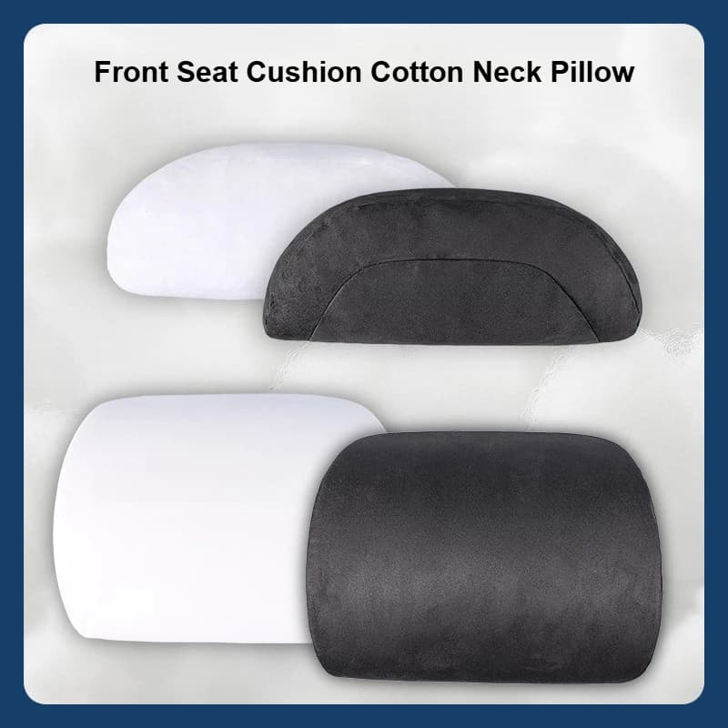 Cuscino del sedile anteriore Cuscino per il collo in cotone Protezione Cuscino per schienale lombare Supporto per gambe lombari per accessori auto Tesla BMW Audi