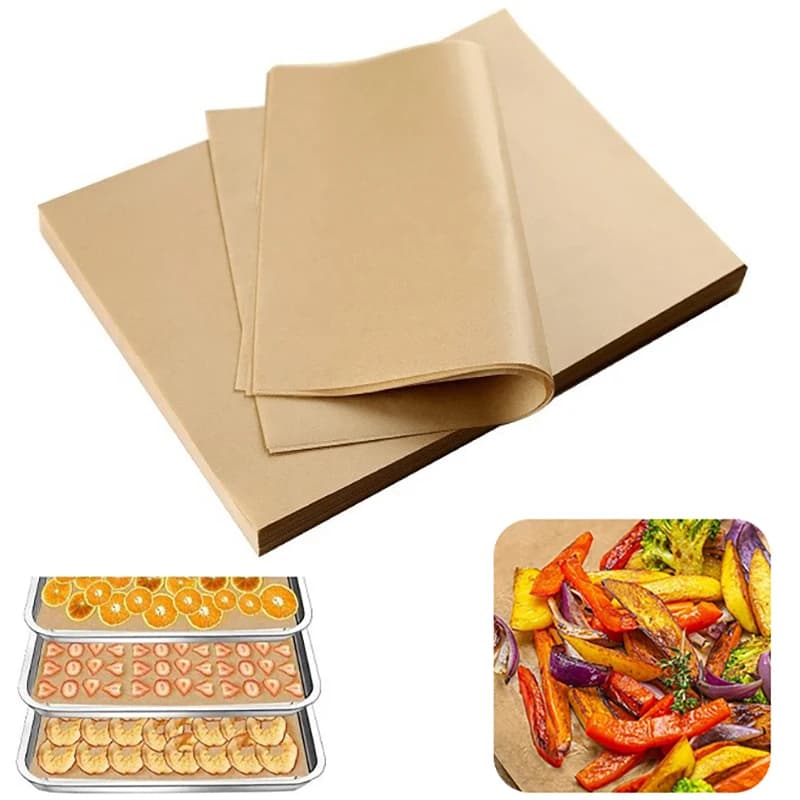 50Pcs Oil Absorbing Paper Non-Stick Baking Mats For Baking Cookies Cooking Air Fryer Oven Grilling Freeze Dryer Ray Mats