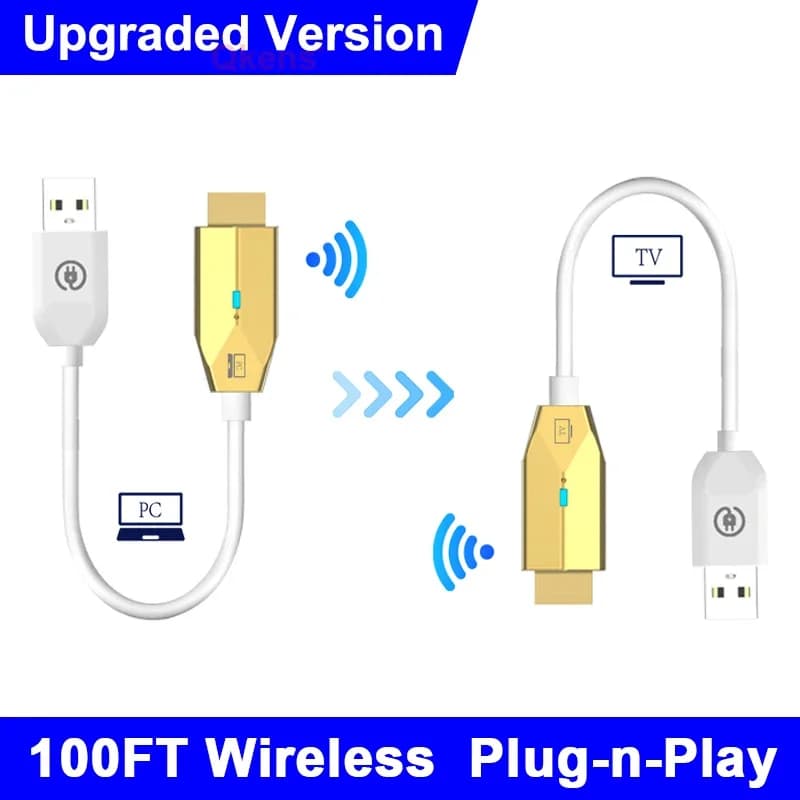 Trasmettitore e ricevitore Video Wireless cavo Extender HDMI Meeting condividi Display Adapter per Laptop PC a TV Monitor proiettore