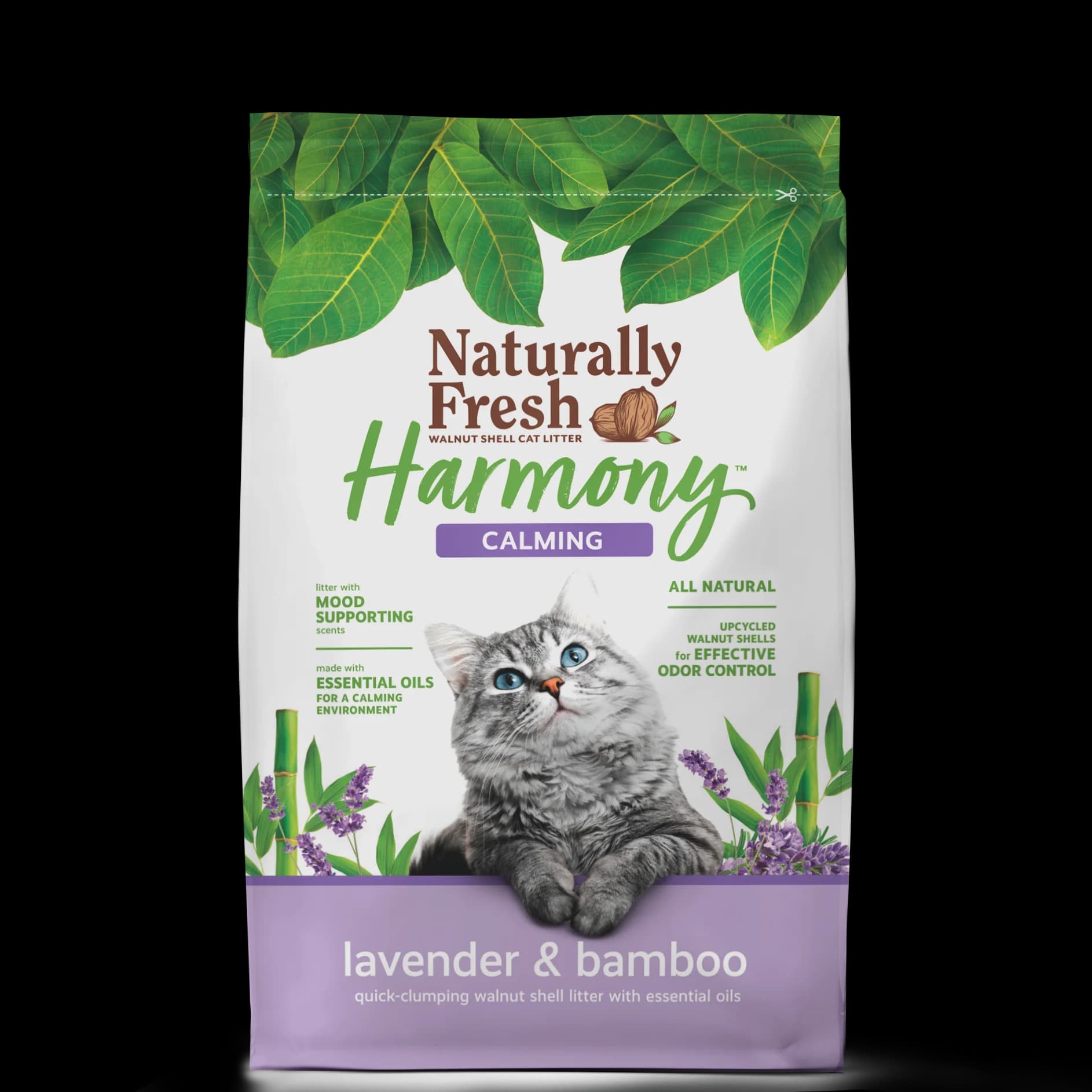 Eco-Friendly Calming Lavender Bamboo Cat Litter 26 lb