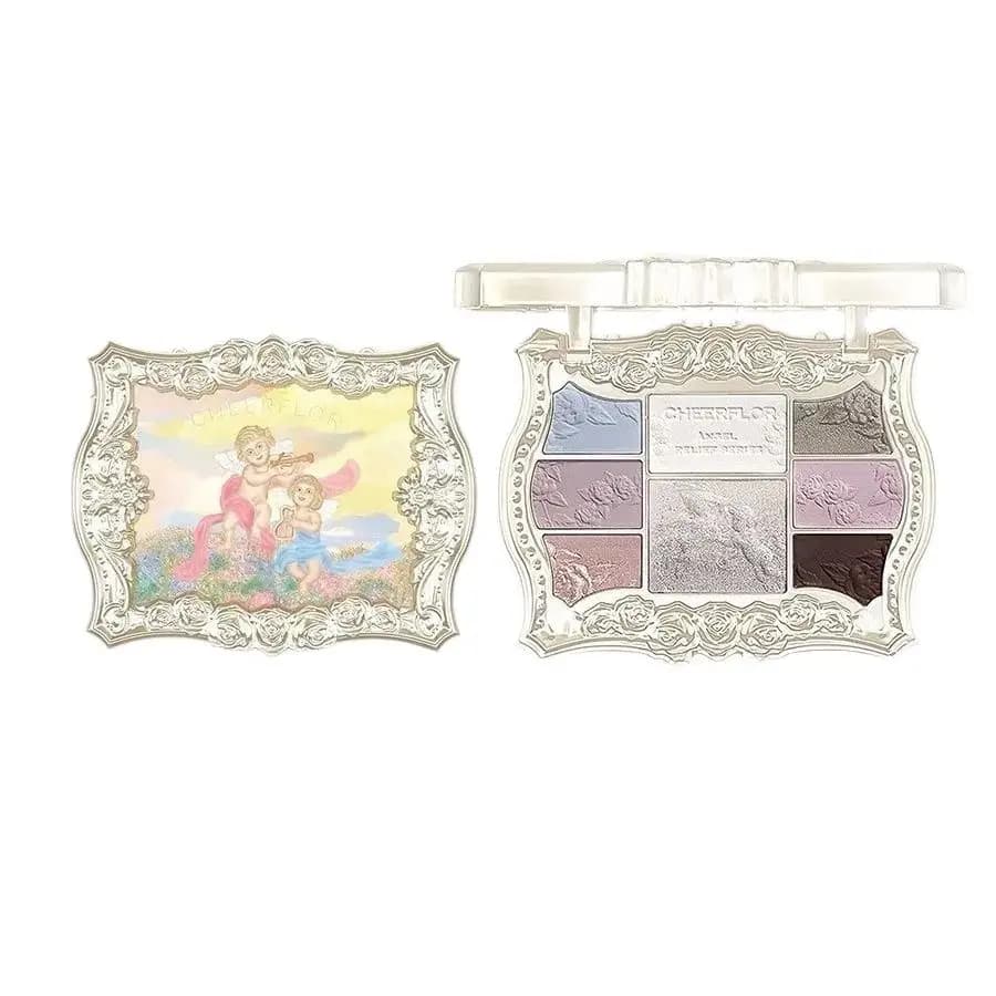 Palette di ombretti Cheerflor 8 colori, trucco opaco e shimmer, illuminanti, contouring, blush in polvere, tutto in uno.