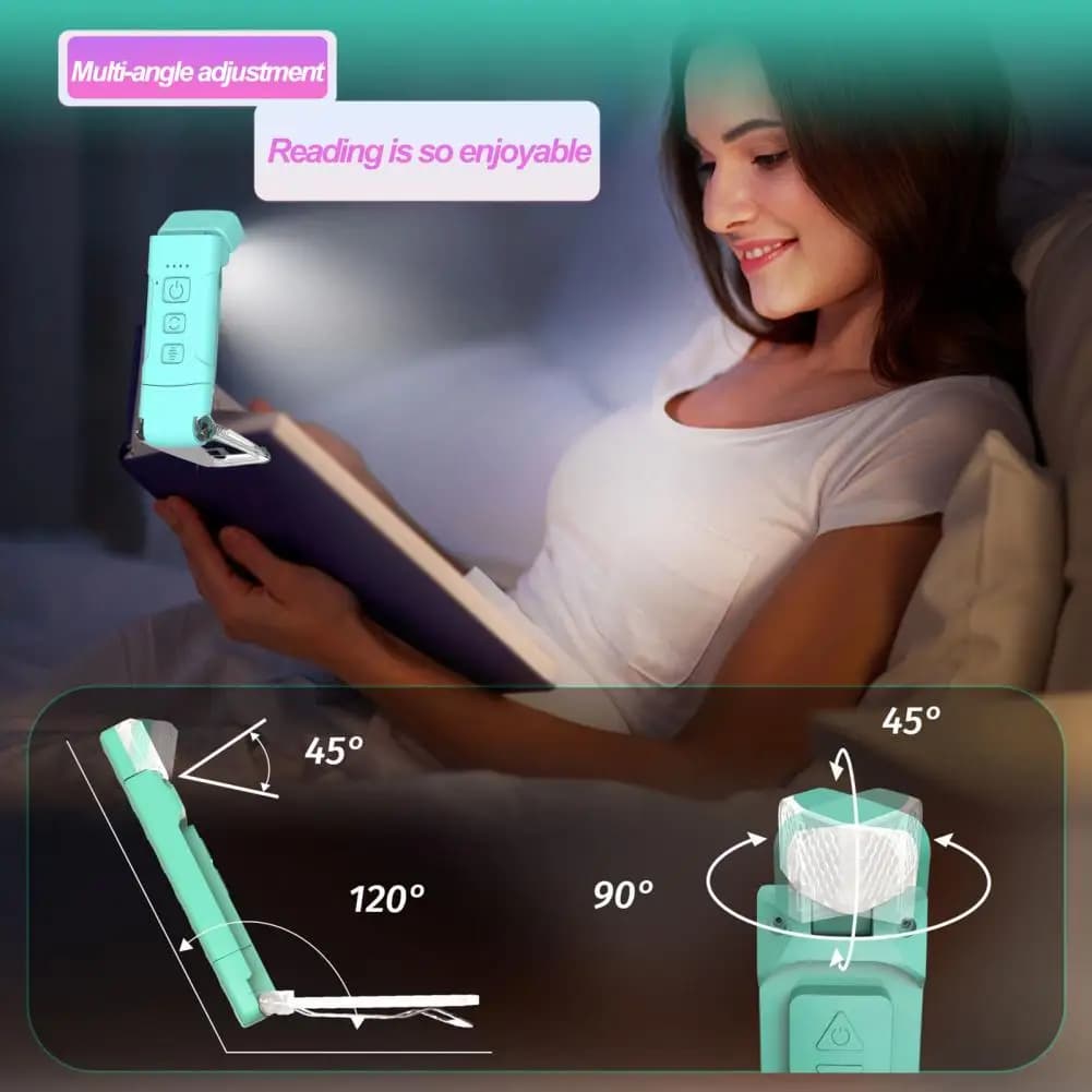 Lampada da lettura a LED Lampada da lettura tascabile Lampada da comodino dimmerabile Lampada da scrivania a temperatura multicolore Luci notturne