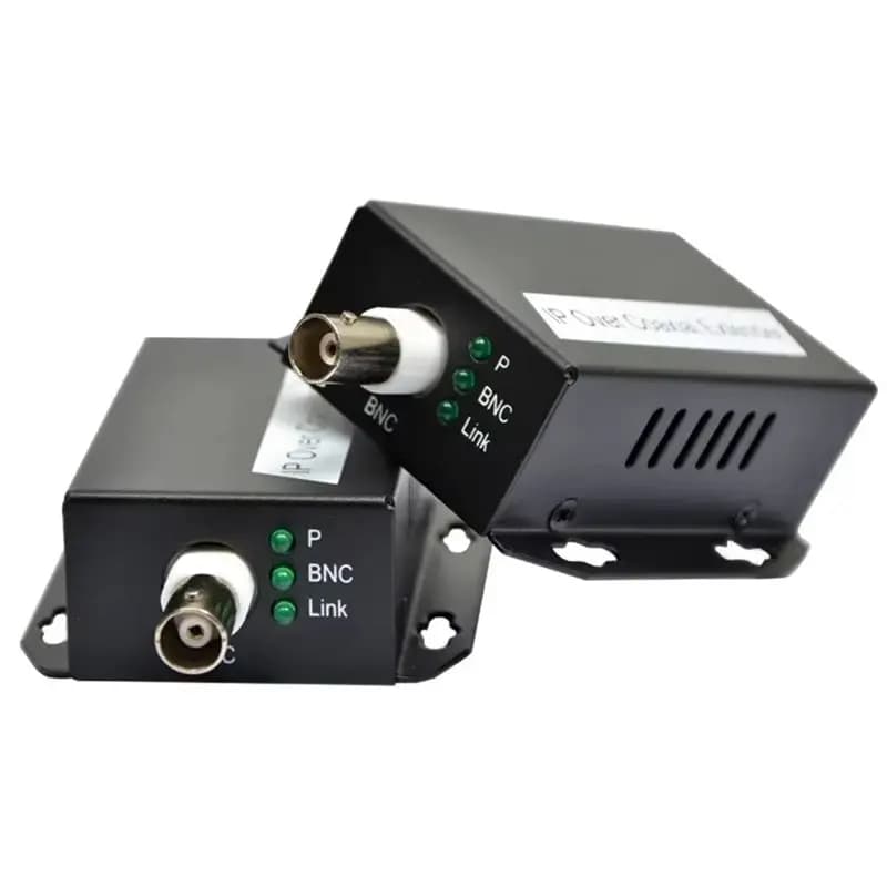 AB25-For Security CCTV Network Extender 1 Pair Ethernet IP Over Coax HD Transmission Kit EOC Coaxial Cable For Creators Camera