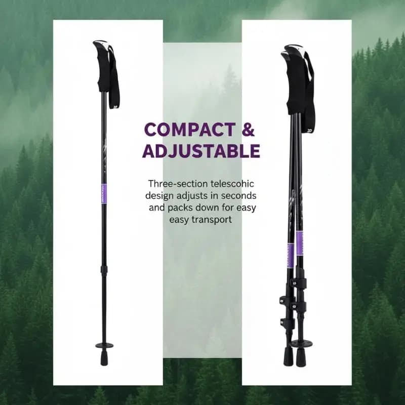 New 14mm 16mm Mountaineering Pole External Lock Buckle 1Pcs Durable Accessory for Trekking Camping Expedition