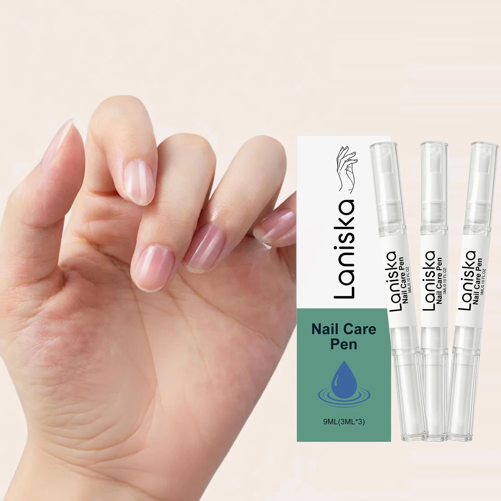 Penna per la cura delle unghie, riparatrice e nutriente per cuticole, rinforzante per la crescita delle unghie, idratante per la cura delle unghie